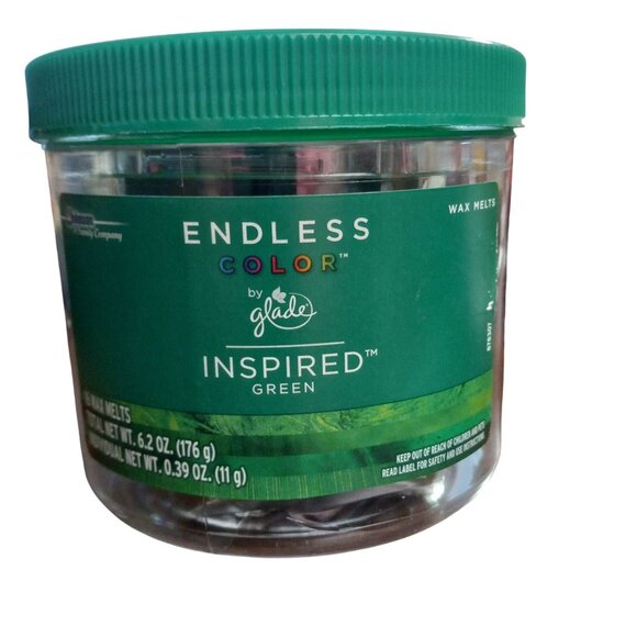 Glade Endless Color Inspired Green Scented Wax Melts 6.2 oz NEW - Picture 2 of 8